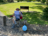 Mike Ward at the entrance to the Jells Park Picnic Area