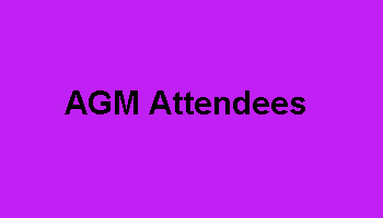 AGM 2024 - AGM Attendees for the Annual Lunch and AGM on Sunday 18 August 2024 - View Bookings