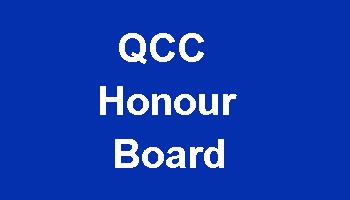 The QCC Honour Board